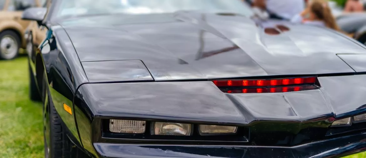 ChatGPT - Original KITT car of TV series Knight Rider in Istanbul Autoshow by dawidkalisinski