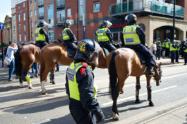 Mounted police protests by eugenephoen