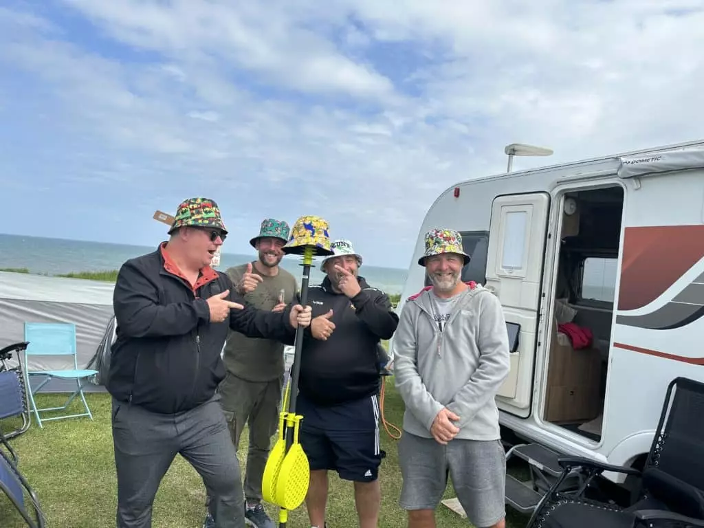 Barrie, Daniel, Andy and Dan discussing Leeds survival.