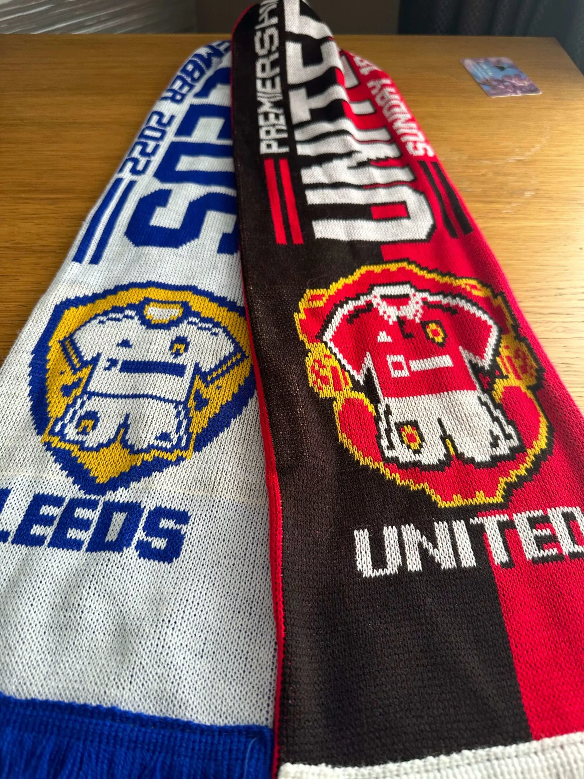 Leeds United v Manchester United Scarf