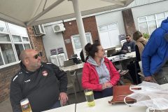 Andy and Michelle Redmond watching Barnsley on the Big Screen